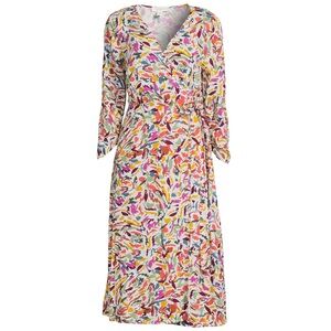 beachlunchlounge Multi‑Color Abstract Print Midi Dress
